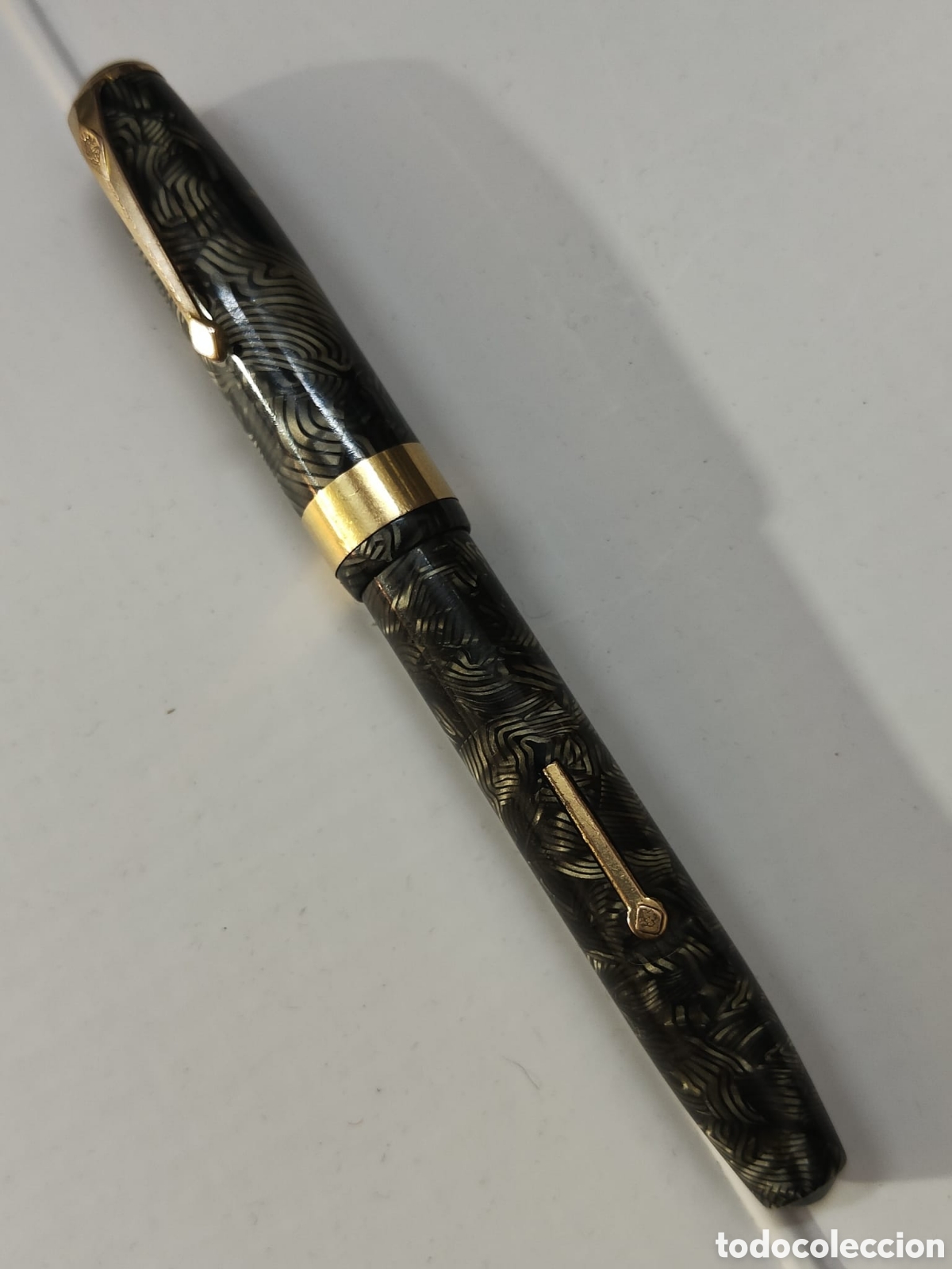 Plumas estilogr&aacute;ficas antiguas: Pluma estilogr&aacute;fica gray hatch conway stewart 27