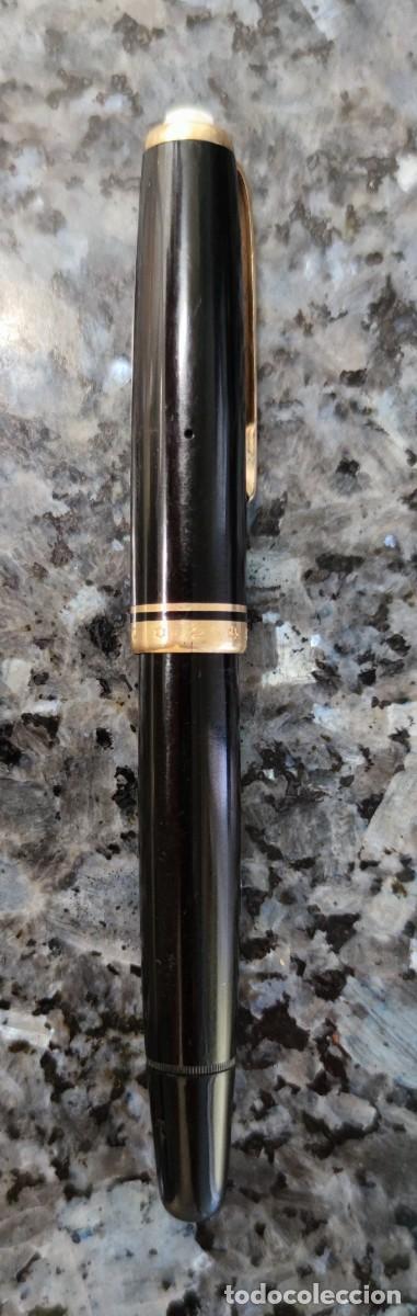 Plumas estilogr&aacute;ficas antiguas: Mont Blanc 254. pluma antigua con plum&iacute;n de oro