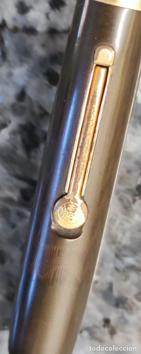 Plumas estilogr&aacute;ficas antiguas: Waterman Ideal . Plum&iacute;n de oro 14K. - Foto 5
