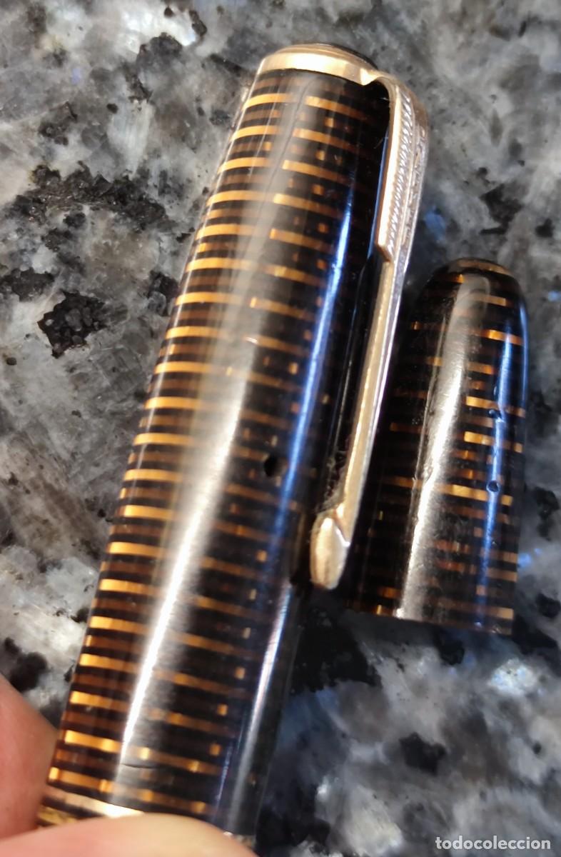 Plumas estilogr&aacute;ficas antiguas: Sheaffer vintage. Partes de dos plumas