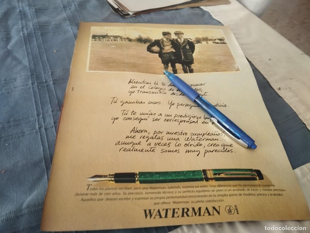 Plumas estilogr&aacute;ficas antiguas: WATERMAN PLUMA ESTILOGR&Aacute;FICA ANUNCIO PUBLICIDAD REVISTA 1992 BONITO PARA ENMARCAR