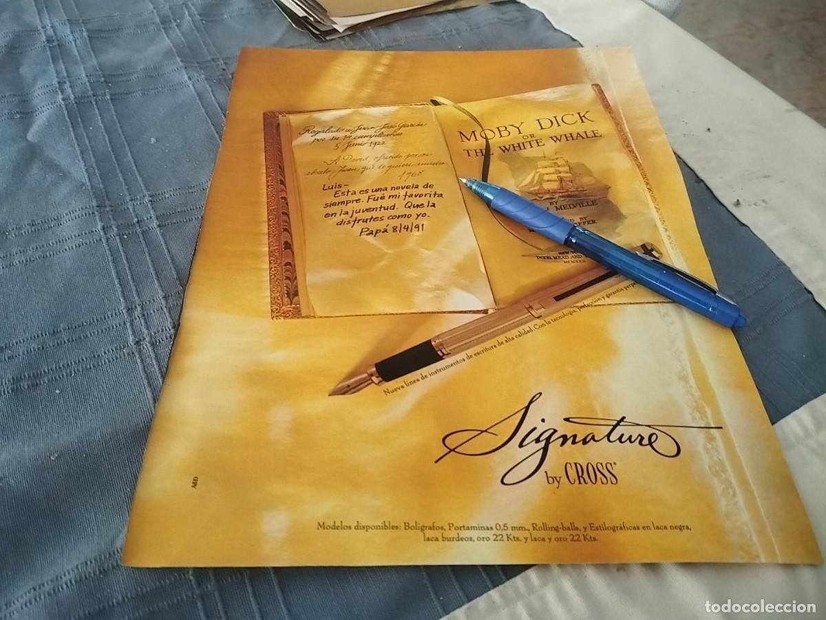 Plumas estilogr&aacute;ficas antiguas: CROSS PLUMA ESTILOGR&Aacute;FICA ANUNCIO PUBLICIDAD REVISTA 1992 BONITO PARA ENMARCAR