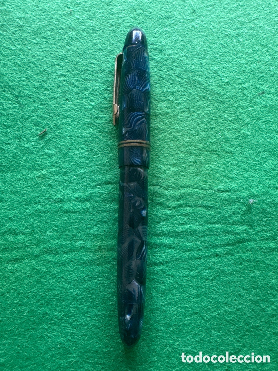 Plumas de tinta permanente antigas: Antigua pluma Luxe marmolada a catalogar (A20)