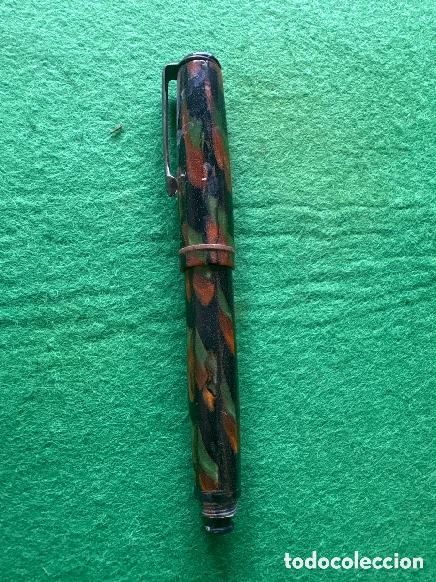 Plumas estilogr&aacute;ficas antiguas: Antigua pluma marmolada Warranted (A20)