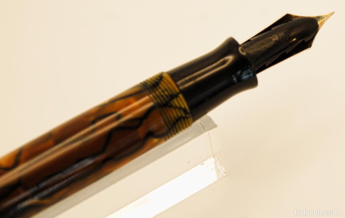 Plumas estilogr&aacute;ficas antiguas: PARKER DUOFOLD SENIOR SET STREAMLINED MADREPERLA -REF: M02- - Foto 9