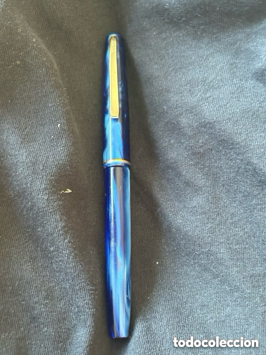 Old Fountain Pens: Pluma estilogr&aacute;fica Unic Metal 32.00 azul (A23)