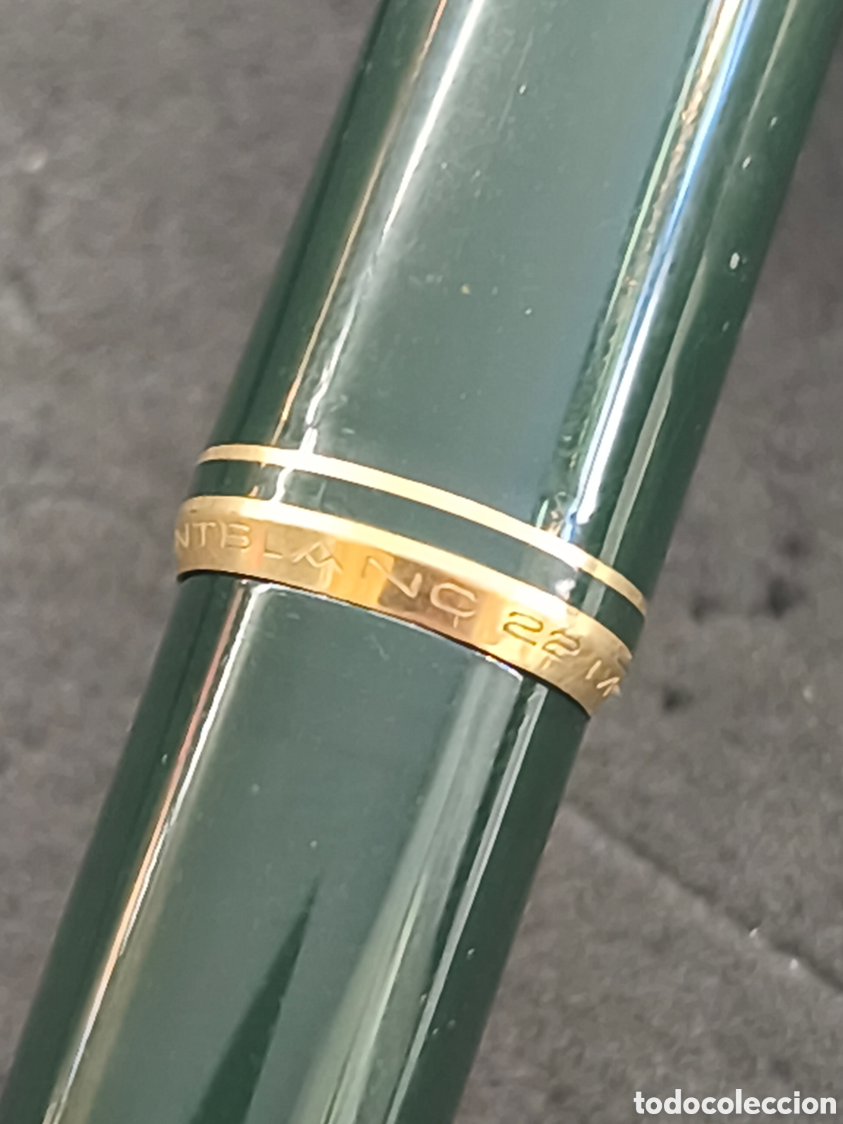 Plumas estilogr&aacute;ficas antiguas: Pluma Montblanc NC22 verde oscuro - Foto 5