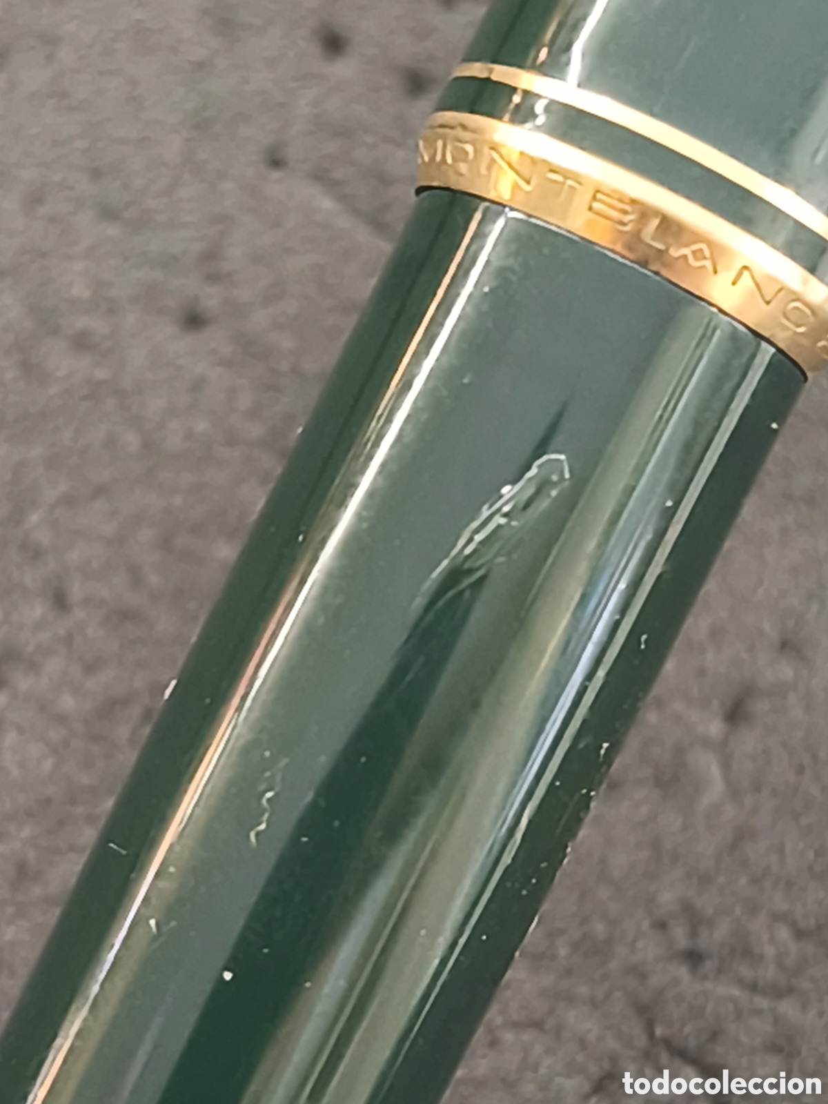 Plumas estilogr&aacute;ficas antiguas: Pluma Montblanc NC22 verde oscuro - Foto 6