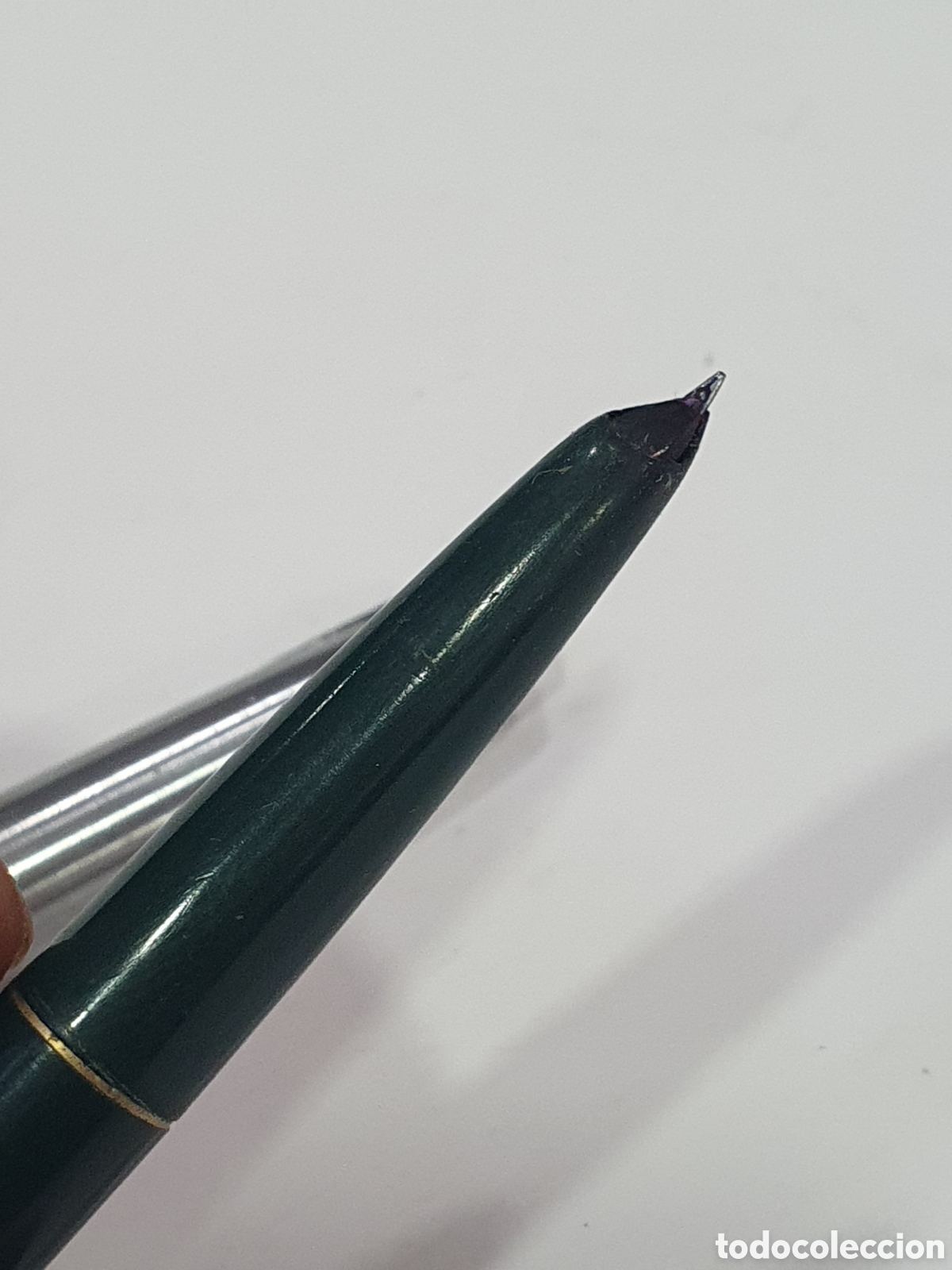 Plumas estilogr&aacute;ficas antiguas: Estilografica Soffer 31 verde. (L89) - Foto 6