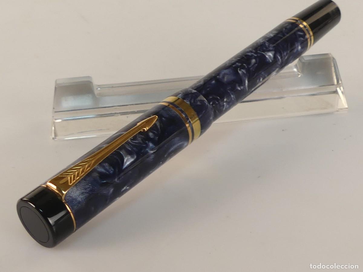 Plumas de tinta permanente antigas: PLUMA ESTILOGRAFICA PARKER PLUMIN DE ORO 18 K OBJETO DE COLECCION
