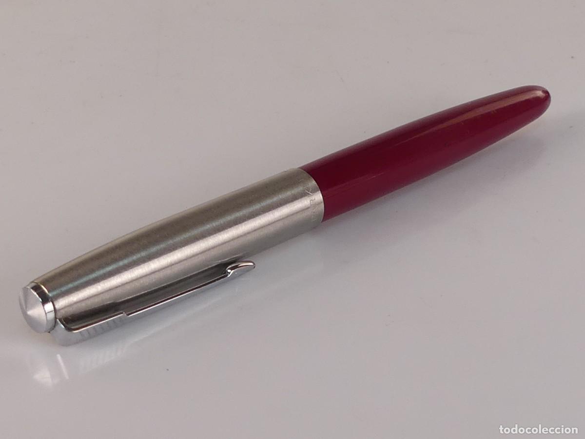 Plumas de tinta permanente antigas: PLUMA ESTILOGRAFICA PARKER 21 MADE IN U.S.A. TAPON CROMADO OBJETO DE COLECCI&Oacute;N