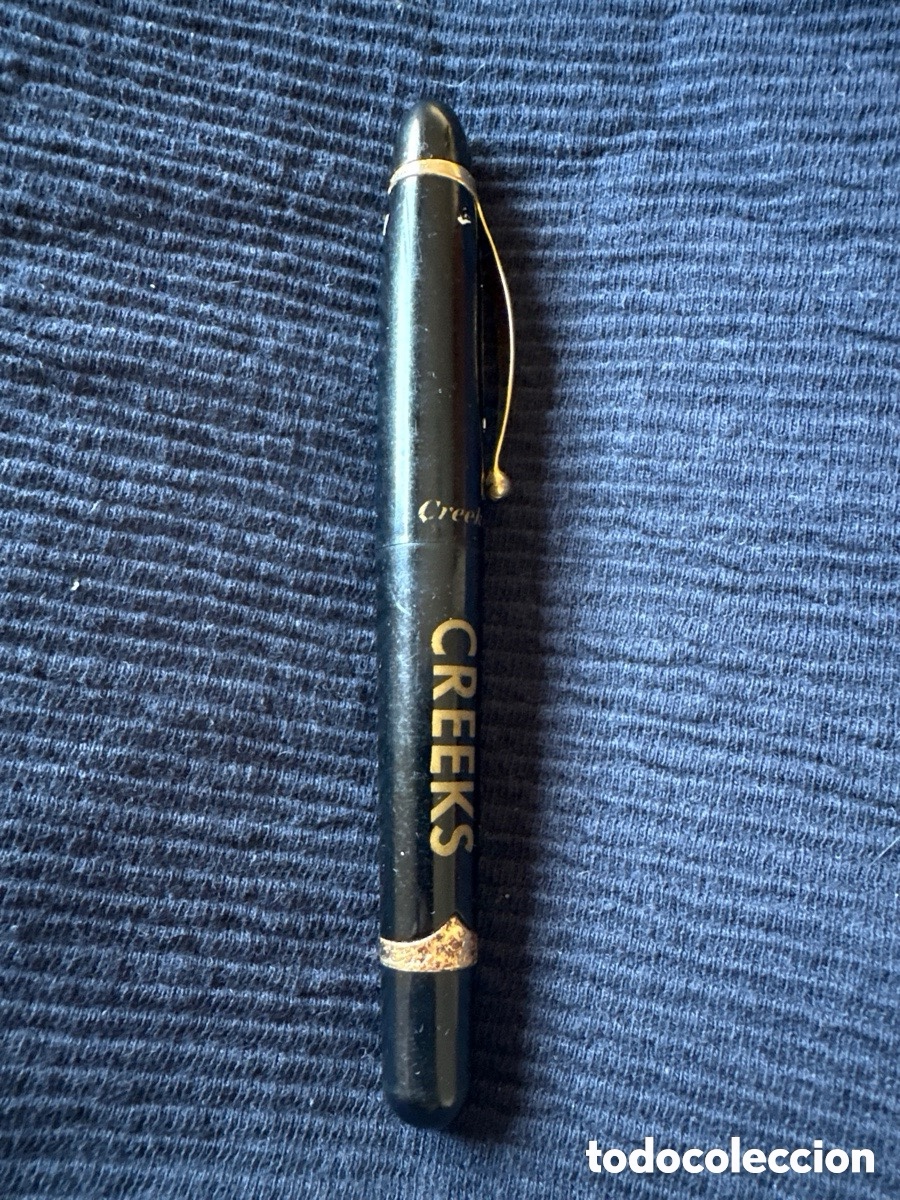 Alte F&uuml;llfederhalter: Antigua pluma creeks negro lacado (A5)