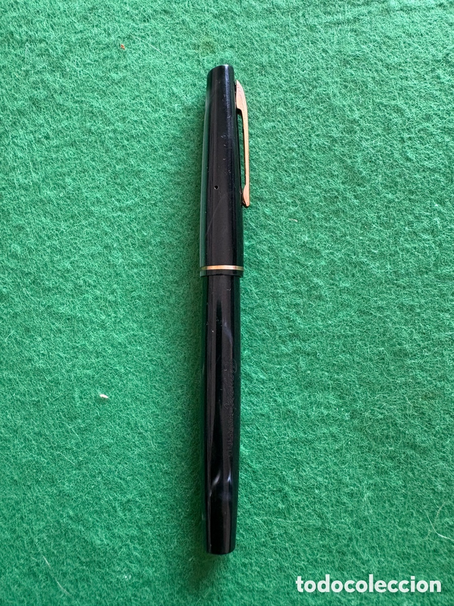 Alte F&uuml;llfederhalter: Pluma estilogr&aacute;fica francesa Bayard con plumin de oro 14k (A5)