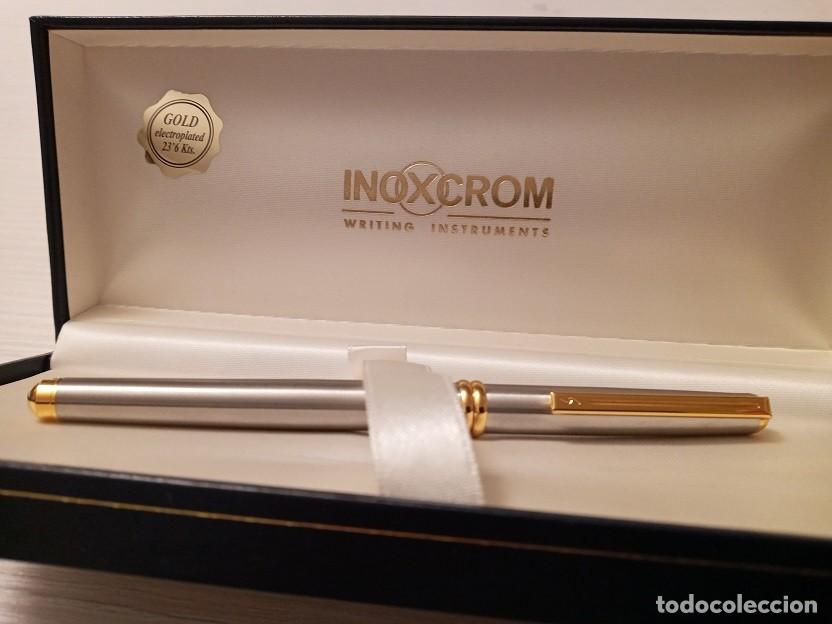 Stylos-plume anciens: PLUMA ESTILOGRAFICA INOXCROM