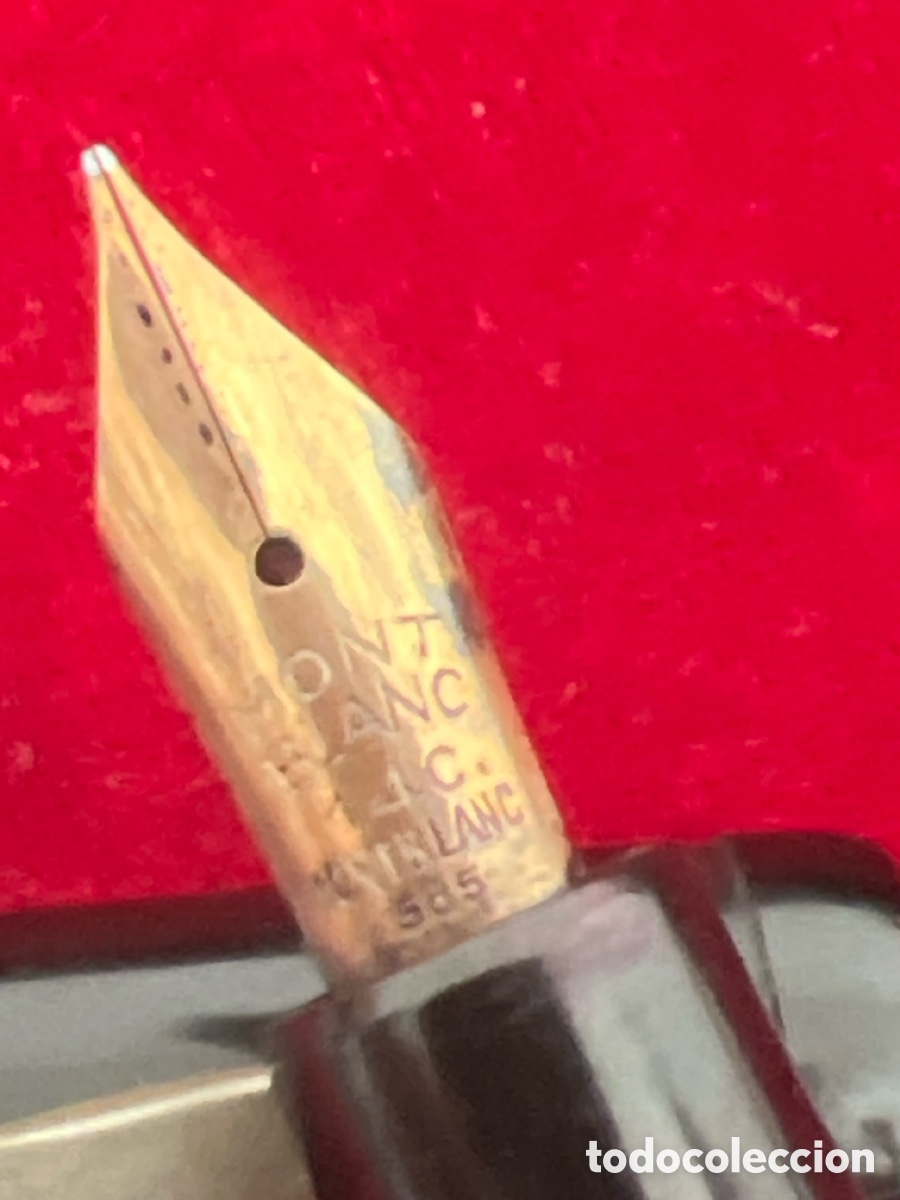 Plumas estilogr&aacute;ficas antiguas: MONTBLANC 45 .Plumin de oro 14cts - Foto 2
