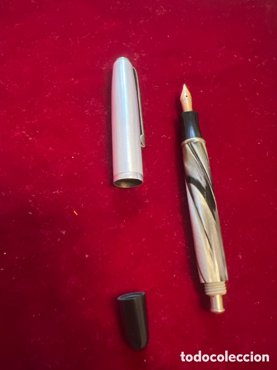 Plumas estilogr&aacute;ficas antiguas: WARRANTED Plumin de oro 14cts - Foto 4