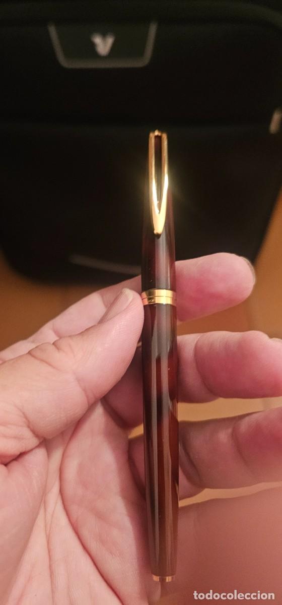 Plumas estilogr&aacute;ficas antiguas: Pluma waterman Tortoise Shell plumin oro - Foto 3