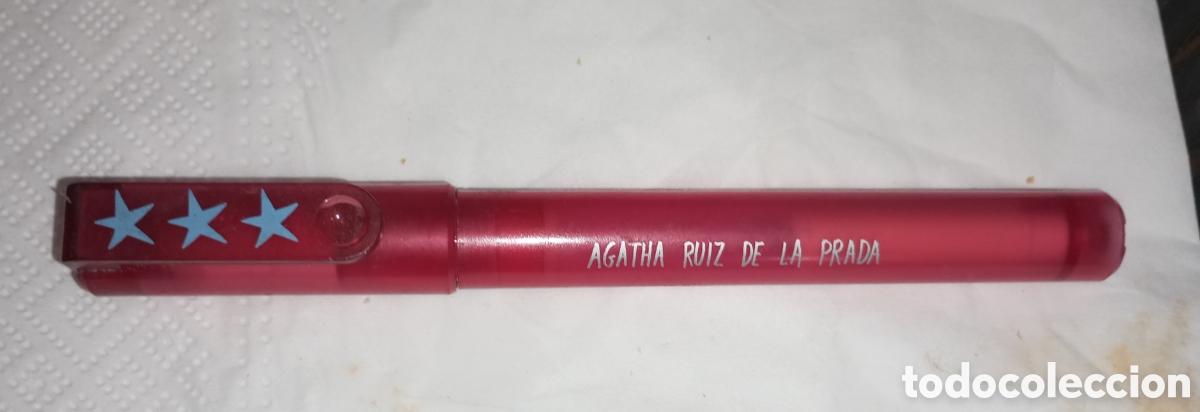 Plumas estilogr&aacute;ficas antiguas: Estilogr&aacute;fica inoxcrom agatha Ruiz de la Prada sin usar carga cartuchos