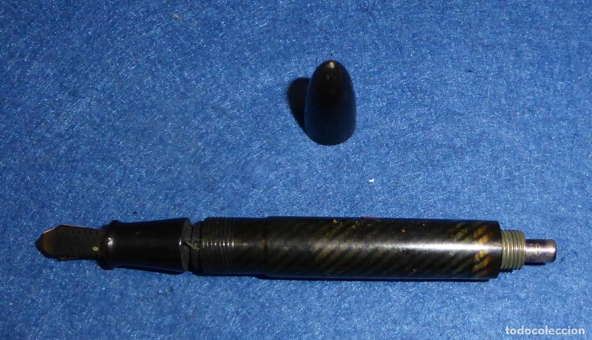 Plumas estilogr&aacute;ficas antiguas: LOTE DE 9 PLUMAS CON DEFECTOS E INCOMPLETAS - Foto 4