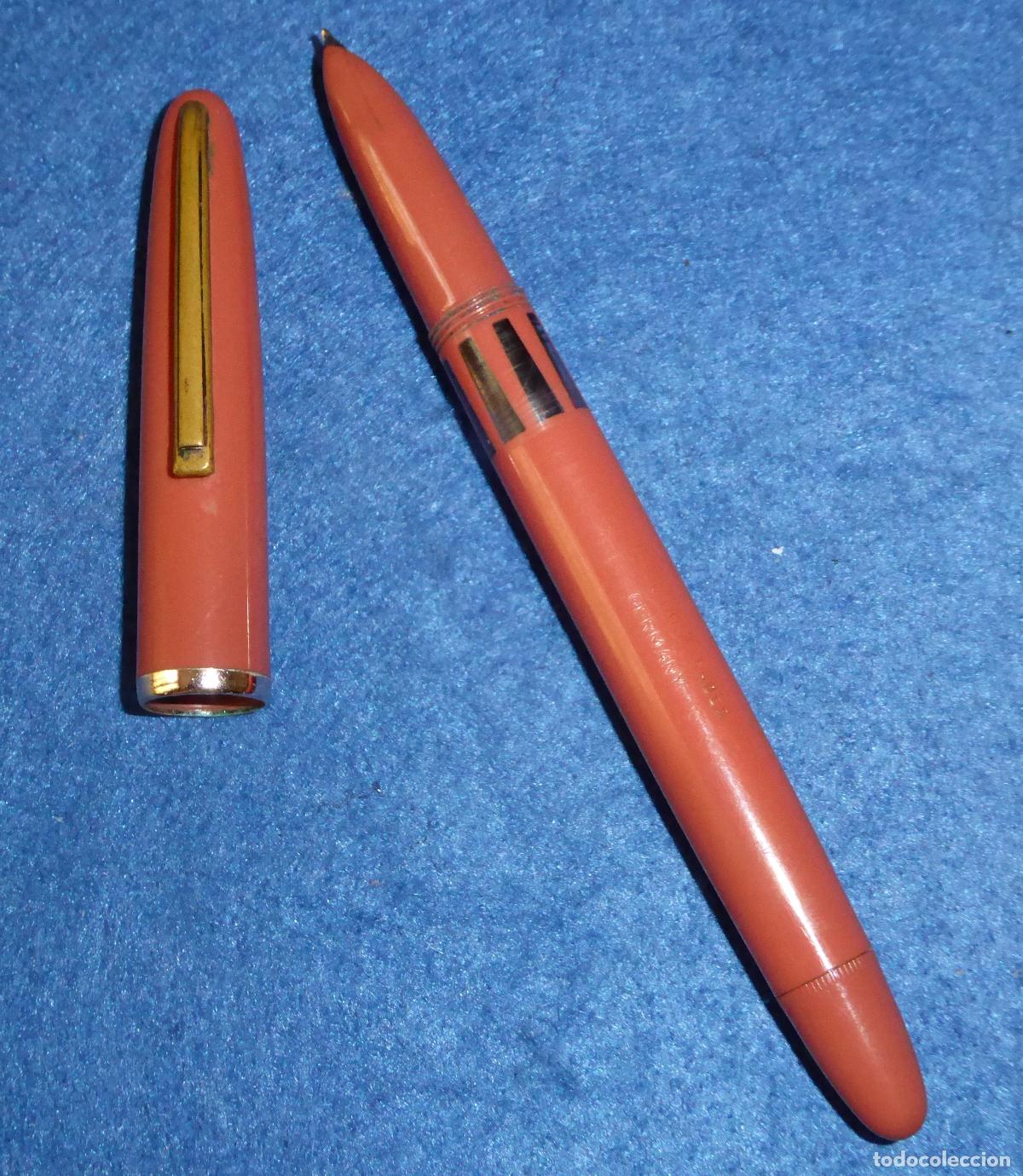 Plumas estilogr&aacute;ficas antiguas: LOTE DE 9 PLUMAS CON DEFECTOS E INCOMPLETAS - Foto 8