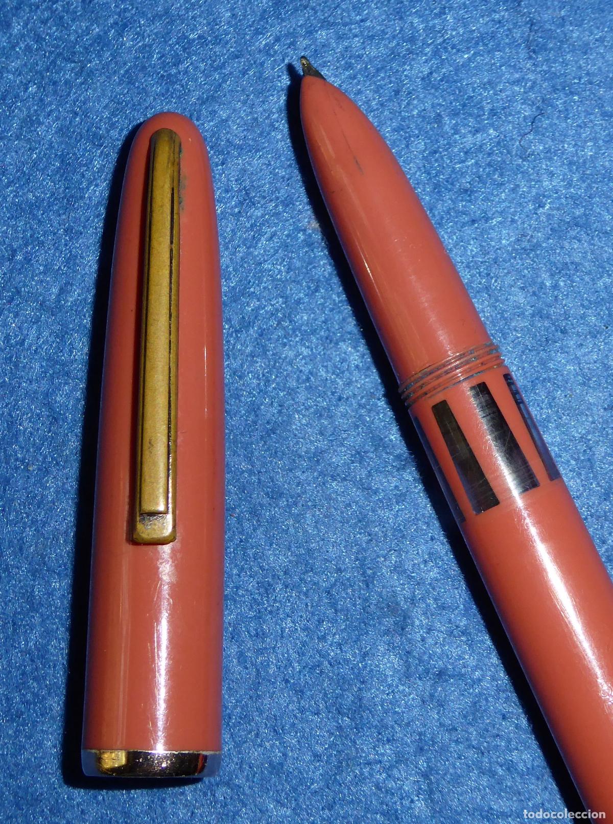 Plumas estilogr&aacute;ficas antiguas: LOTE DE 9 PLUMAS CON DEFECTOS E INCOMPLETAS - Foto 9