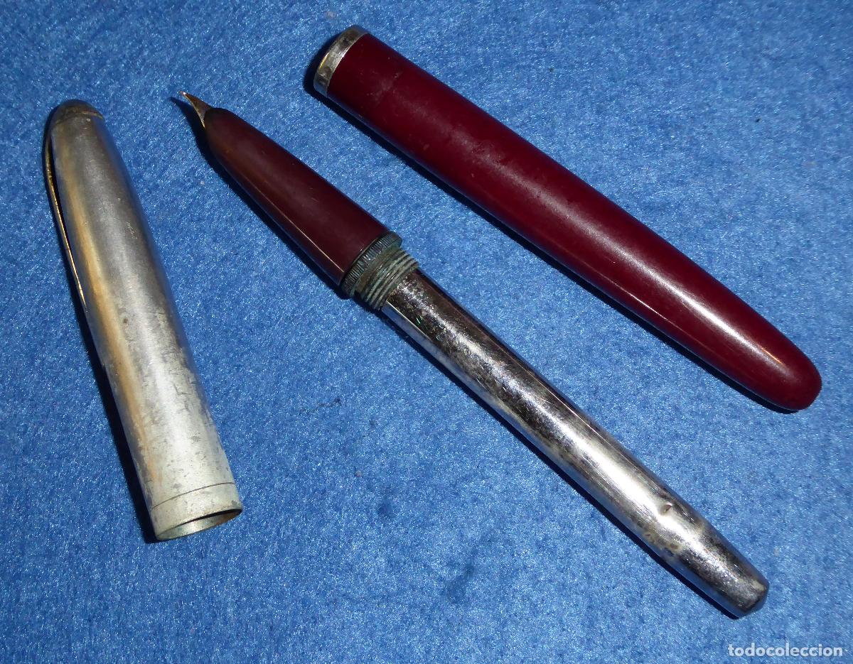 Plumas estilogr&aacute;ficas antiguas: LOTE DE 9 PLUMAS CON DEFECTOS E INCOMPLETAS - Foto 15