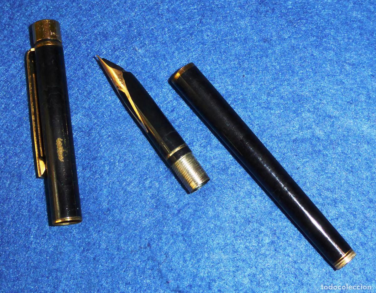 Plumas estilogr&aacute;ficas antiguas: LOTE DE 9 PLUMAS CON DEFECTOS E INCOMPLETAS - Foto 25