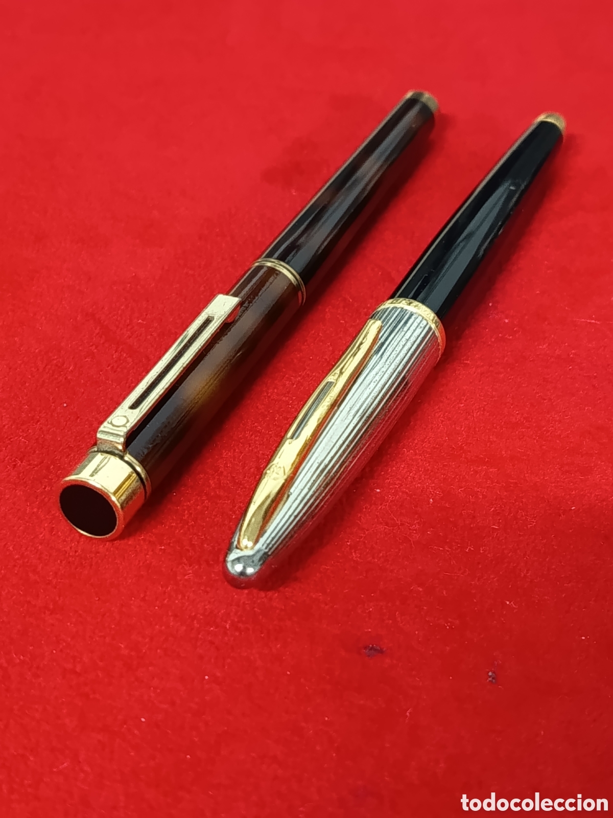 Plumas estilogr&aacute;ficas antiguas: WATERMAN CARENE, SHEAFFER ANTIGUAS ESTILOGRAFICAS PLUMIN DE ORO 18K