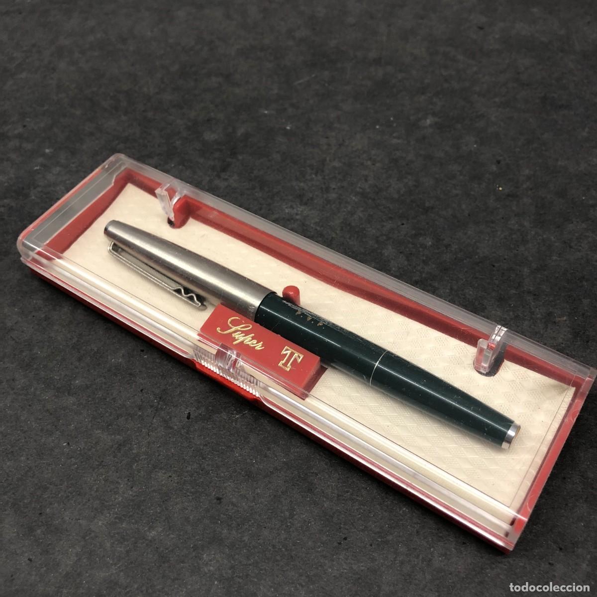 Plumas estilogr&aacute;ficas antiguas: PLUMA ESTILOGRAFICA - SUPER T OLIMPIA - EN SU CAJA - 13,5 CM / 1729