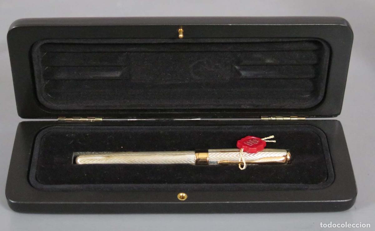 Plumas estilogr&aacute;ficas antiguas: PLUMA PARKER. SONNET. PLATA. PLUMIN 18K. PUNZONADO