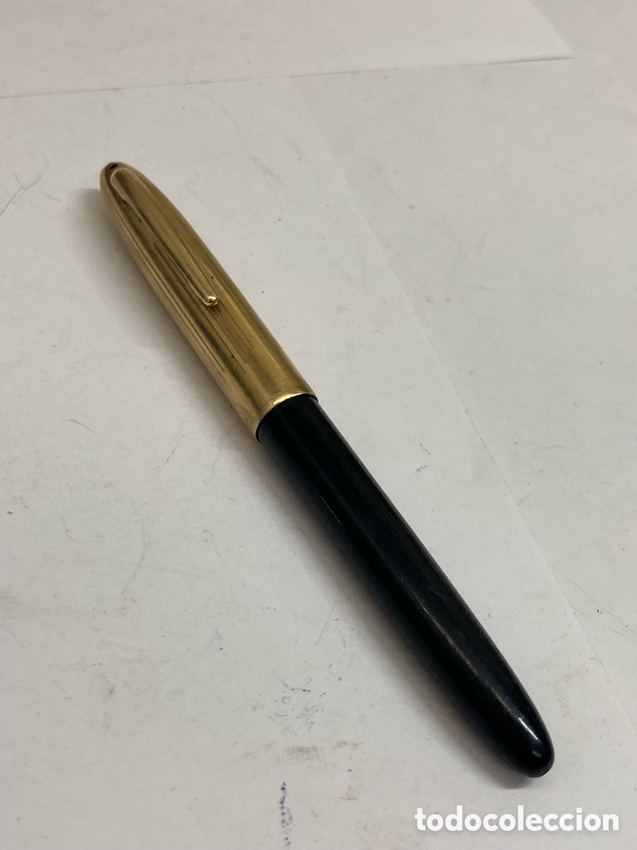 Plumas estilogr&aacute;ficas antiguas: Pluma Sheaffer&rsquo;s cuerpo celuloide negro