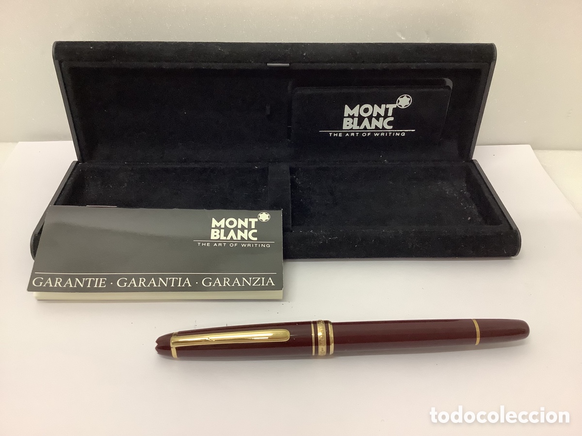 Plumas estilogr&aacute;ficas antiguas: PLUMA ESTILOGRAFICA MONTBLANC MEISTERSTUCK BURDEOS
