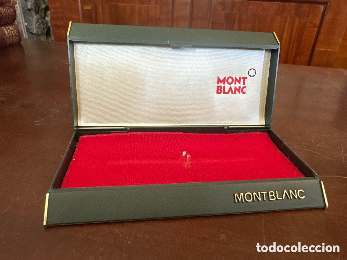 Plumas estilogr&aacute;ficas antiguas: Antigua caja para pluma vintage Montblanc