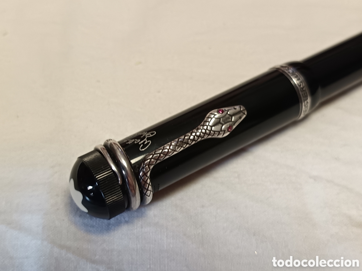 Plumas estilogr&aacute;ficas antiguas: MONTBLANC AGATHA CHRISTIE, ED. LIMITADA,PLATA Y PLUMIN DE ORO DE 18 K ORIGINAL, PLUMA ESTILOGRAFICA