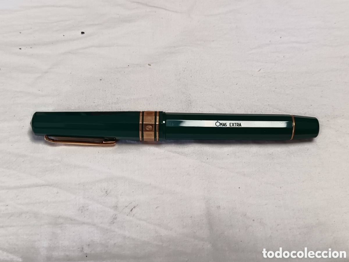 Plumas estilogr&aacute;ficas antiguas: OMAS EXTRA SERIE LIMITADA, FAO, 1995 A&Ntilde;O POMODORO, PLUMIN ORO DE 18K