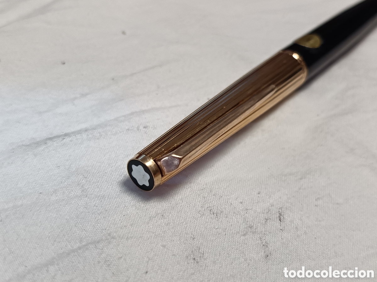 Plumas estilogr&aacute;ficas antiguas: VINTAGE MONTBLANC 227 PLUMIN ORO 14K, CAPUCHON EN ORO, ORIGIBAL, PLUMA ESTILOGRAFICA