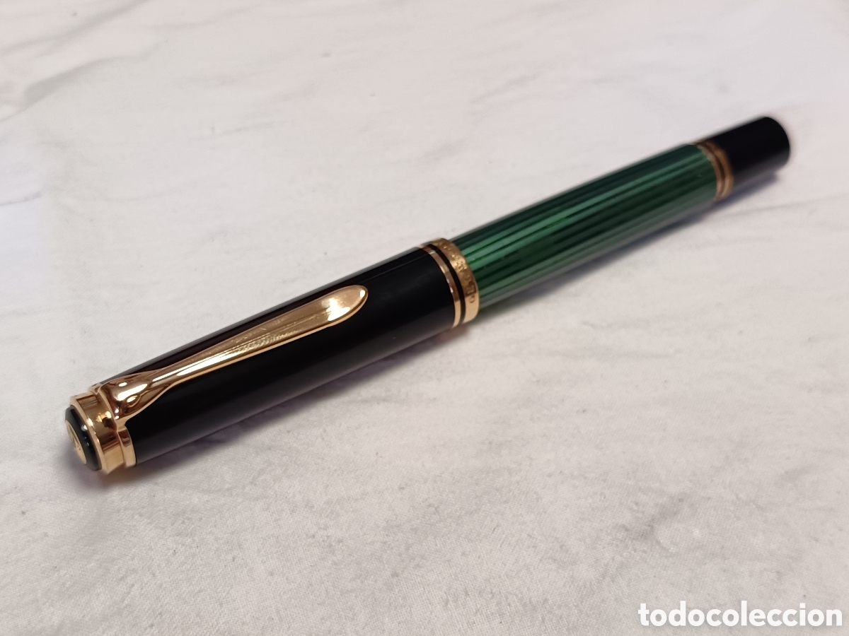 Plumas estilogr&aacute;ficas antiguas: PELIKAN SOUVERAN SERIE M, PLUMIN ORO 18K