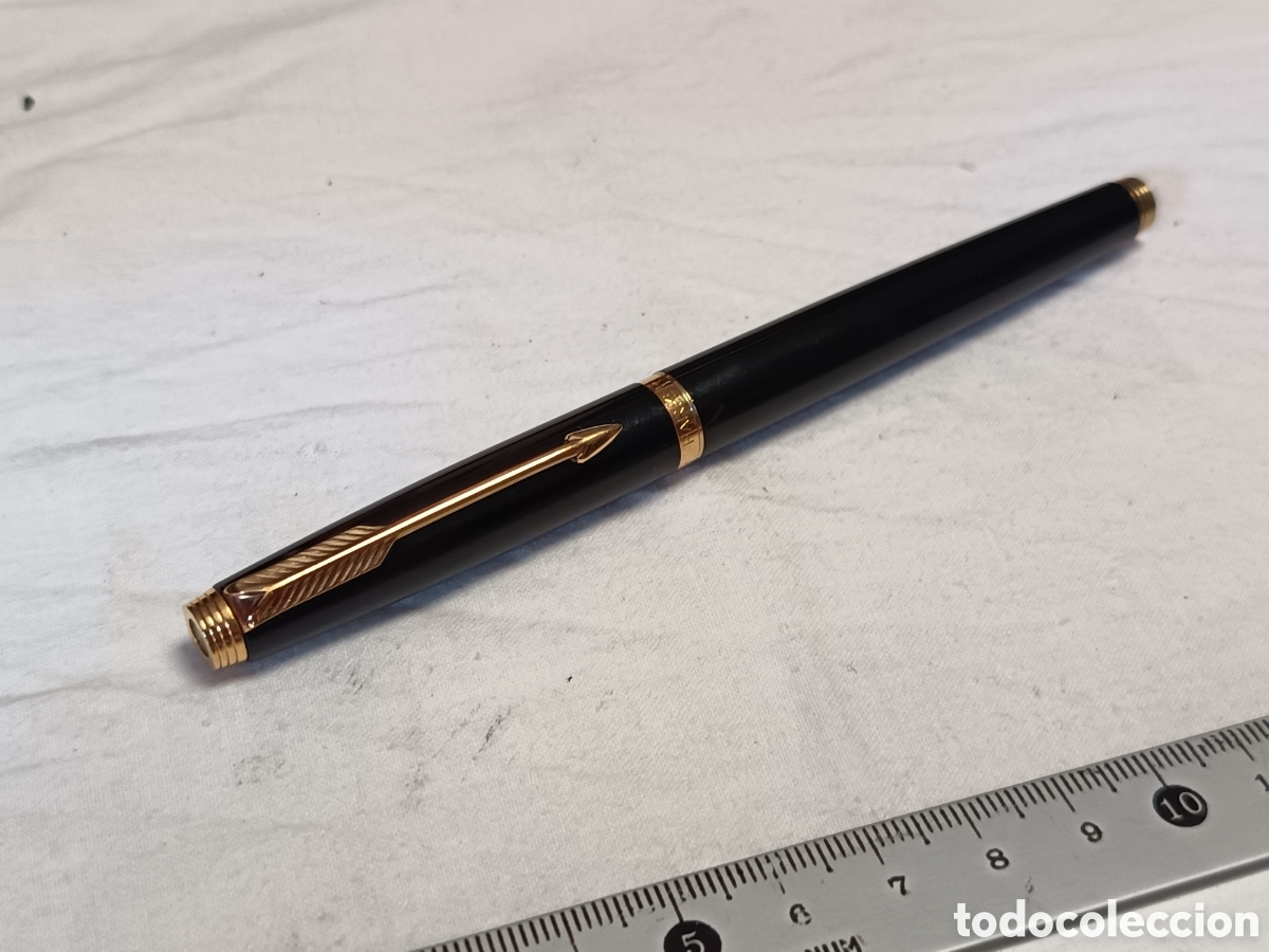 Plumas estilogr&aacute;ficas antiguas: VINTAGE PARKER 75 , LACA NEGRA Y ORO, PLUMIN ORO 14 K , PLUMA ESTILOGRAFICA