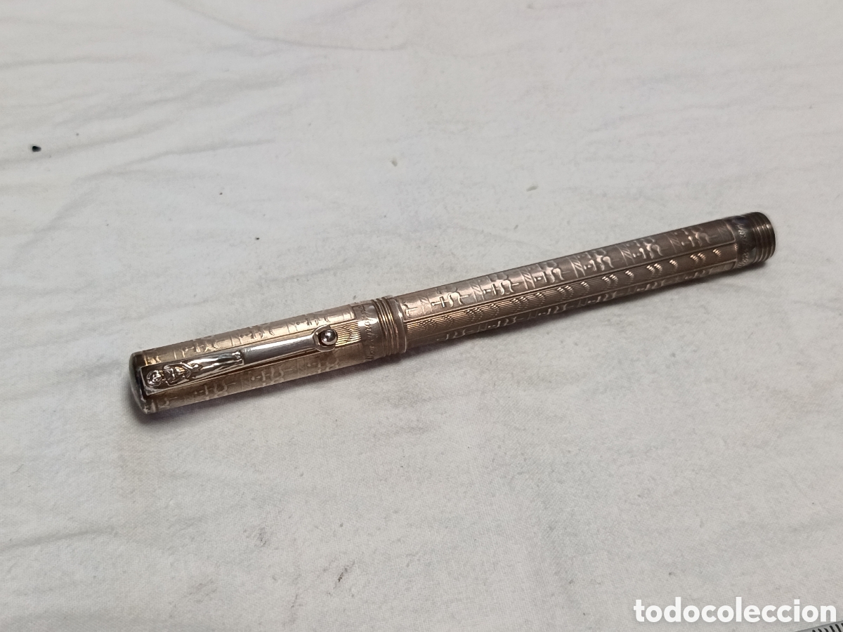 Plumas estilogr&aacute;ficas antiguas: MONTEGRAPPA 1995, PLATA 925. PLUMIN DE ORO DE 18K, PLUMA ESTILOGRAFICA