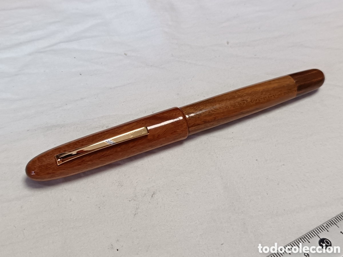 Plumas estilogr&aacute;ficas antiguas: OMAS OGIVA LEGNI PREGIATI, SERIE LIMITADA N&deg;200 PLUMIN DE ORO DE 18 K , PLUMA ESTILOGRAFICA