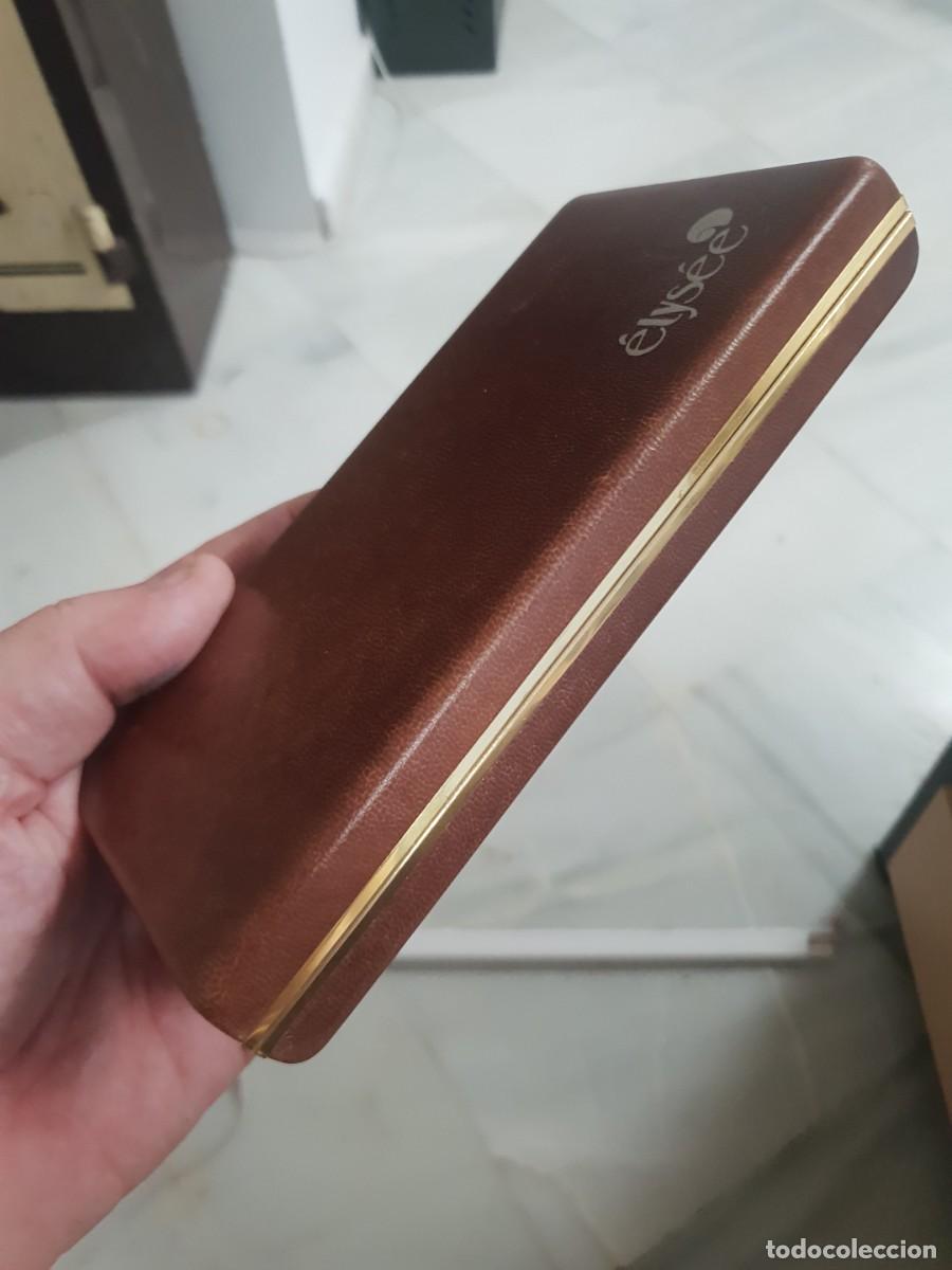 Plumas estilogr&aacute;ficas antiguas: Estuche pluma y mechero ELYSEE como nuevo - Foto 5