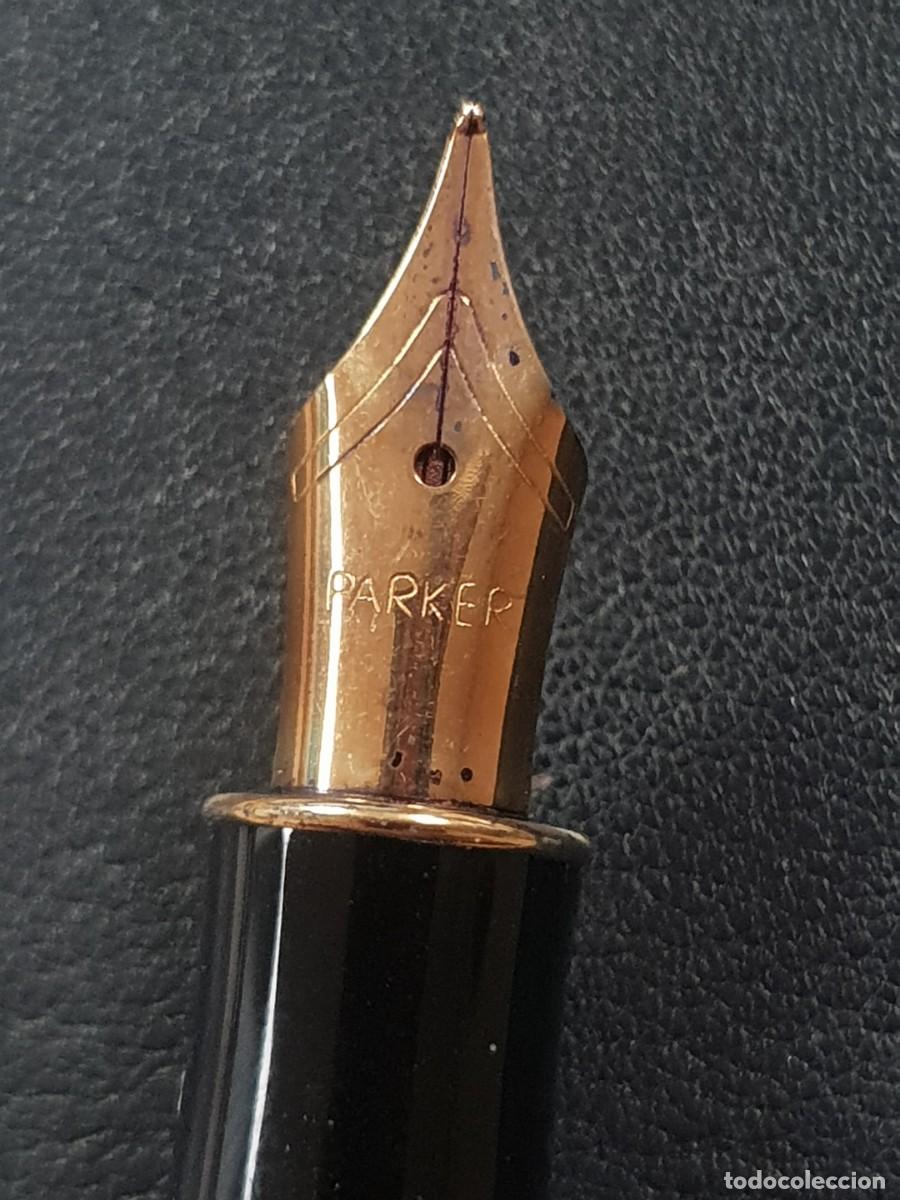 Plumas estilogr&aacute;ficas antiguas: Pluma parker sonnet plumin oro - Foto 2