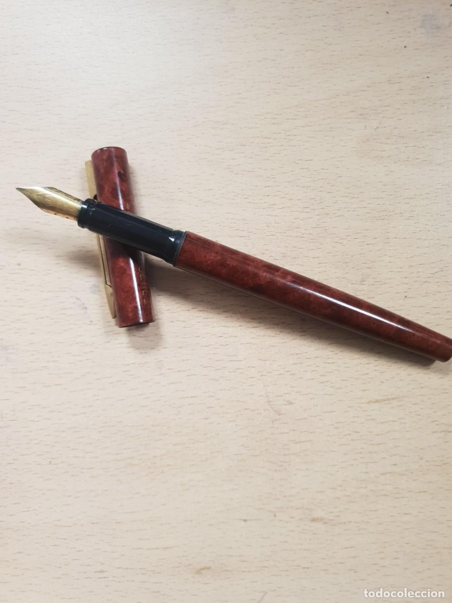 Plumas estilogr&aacute;ficas antiguas: Pluma waterman plumin de oro usada