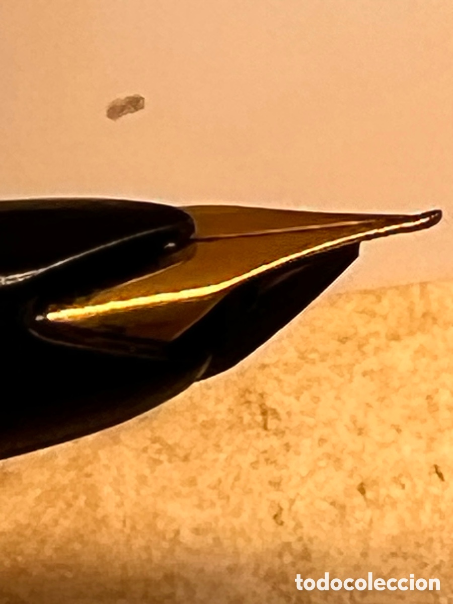 Plumas estilogr&aacute;ficas antiguas: Estiligrafica Montblanc chapada oro - Foto 3