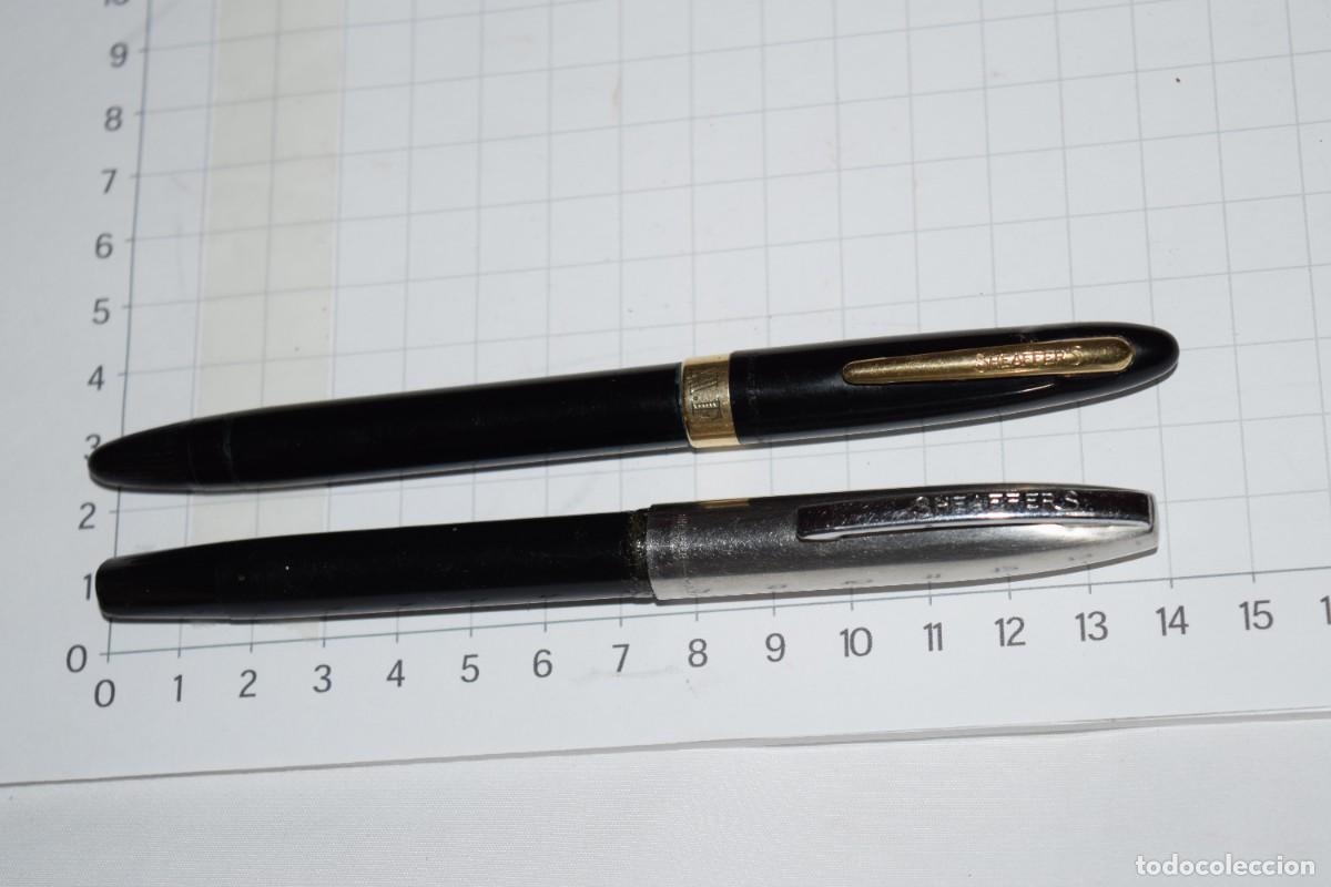 Plumas estilogr&aacute;ficas antiguas: Vintage - Desguace 2 plumas SHEAFFER'S USA / Sheaffer, una con plum&iacute;n 14 K - &iexcl;Mira fotos y detalles!