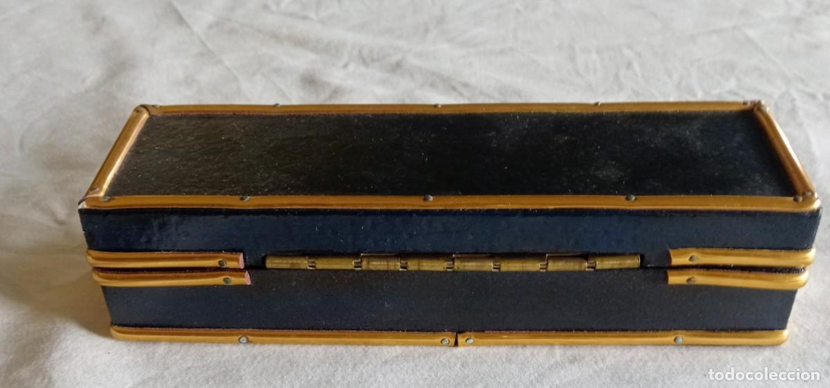Plumas estilogr&aacute;ficas antiguas: ESTUCHE DE MADERA PARA PLUMA, L&Aacute;PICES, ETC - Foto 4