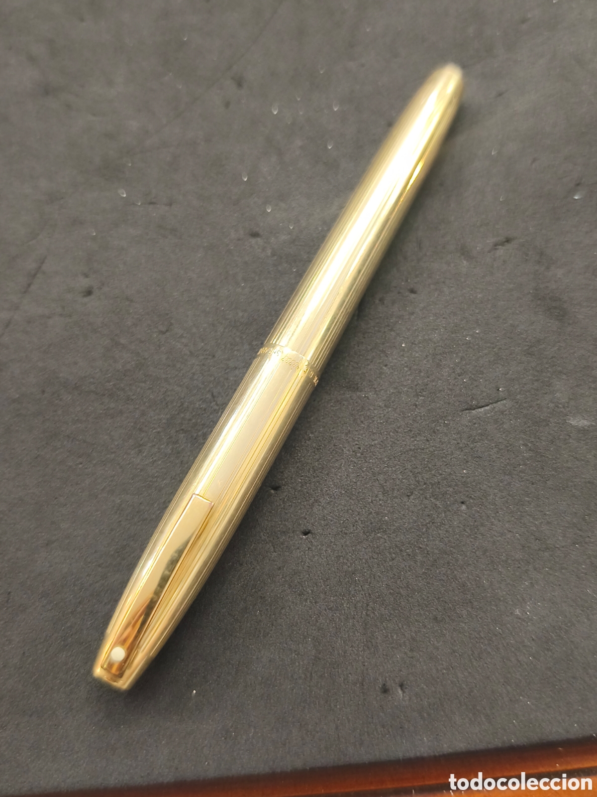 Plumas estilogr&aacute;ficas antiguas: Pluma Sheaffer plum&iacute;n oro 14k 585