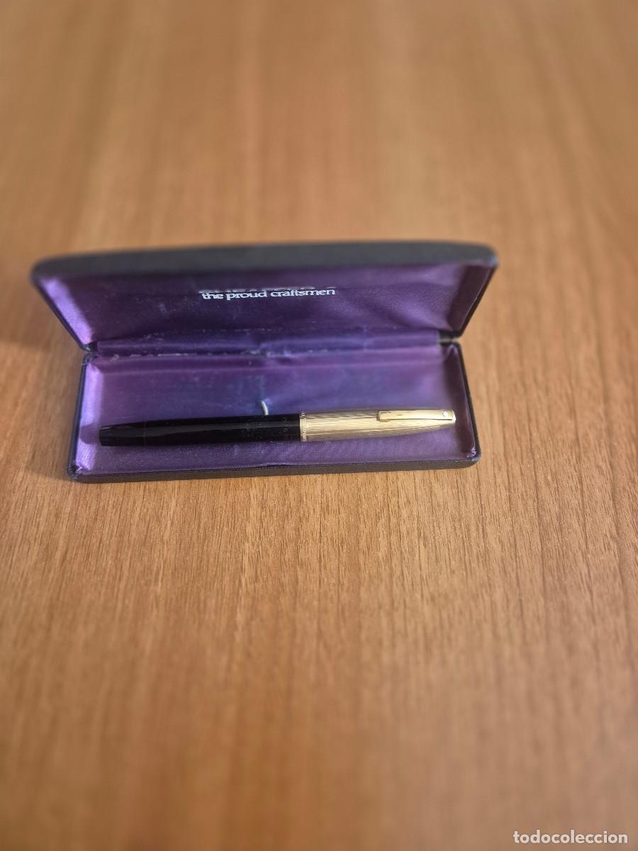 Plumas estilogr&aacute;ficas antiguas: ANTIGUA PLUMA ESTILOGRAFICA MARCA SHEAFFER.CAPUCHON 12K. PLUMIN 14K. PUNTO BLANCO EN EL CLIP.
