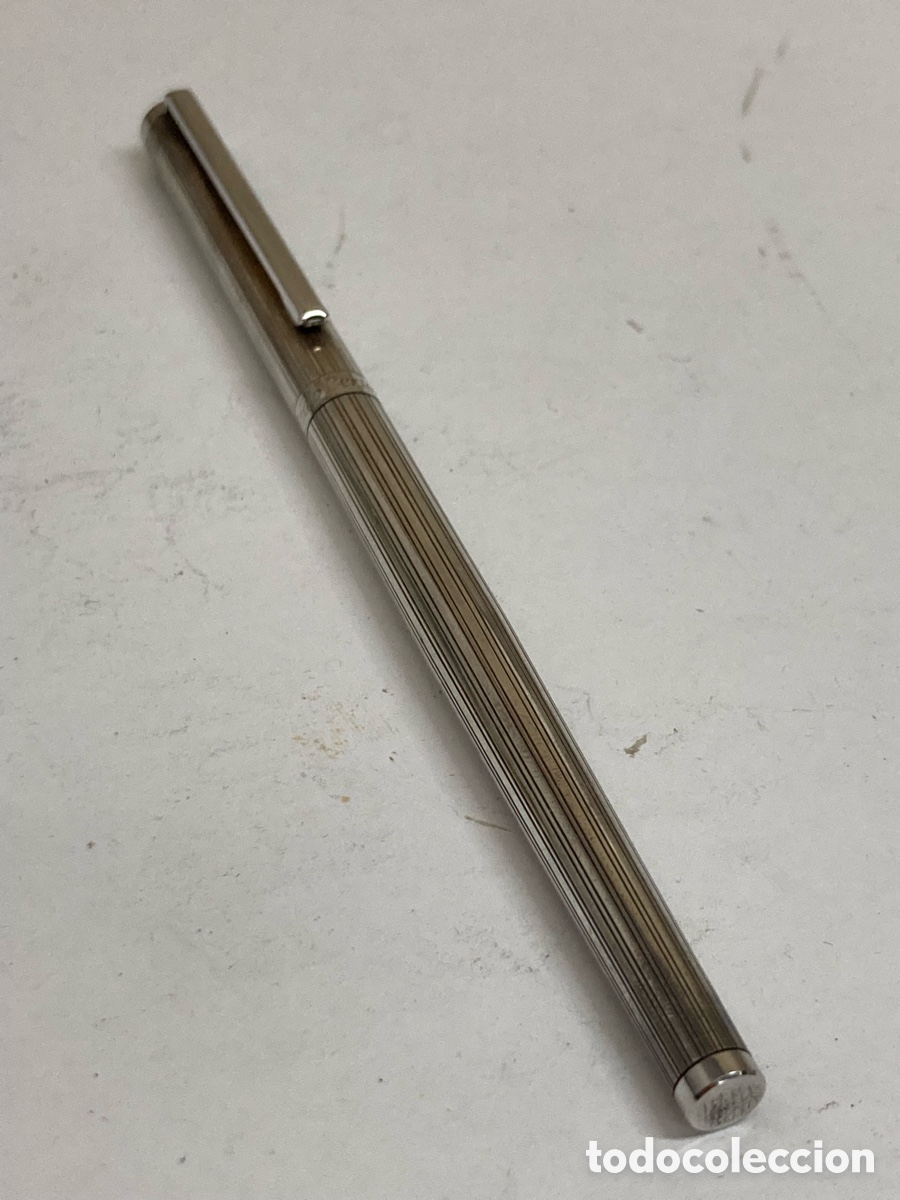 Plumas estilogr&aacute;ficas antiguas: Pluma Paolo Bertoni cuerpo plata 925 - pluma 29/3