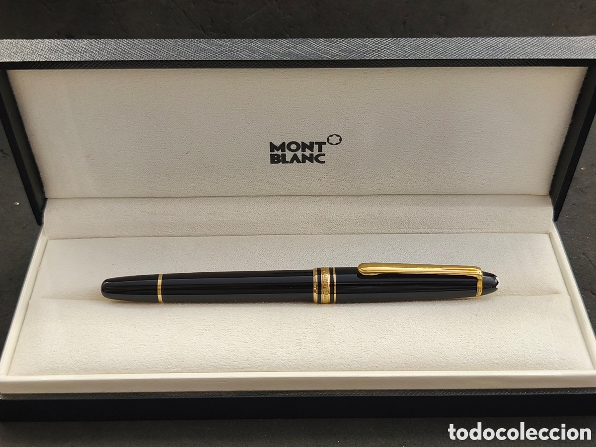 Plumas estilogr&aacute;ficas antiguas: Montblanc Meisterstuck, plum&iacute;n oro 14k 4810